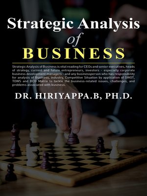 cover image of Strategic Analysis of Business